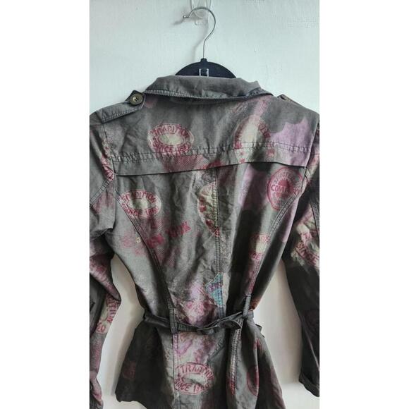 Francine Bramli Paris Jacket Womens S/M Belted Double Breasted France Art - Picture 8 of 9